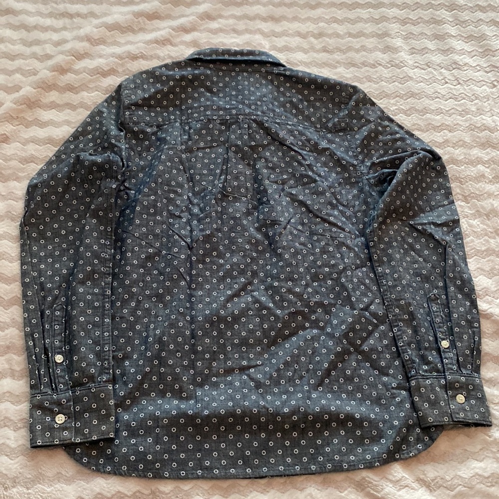 J. Crew Patterned Chambray Popover Size Small - image 3